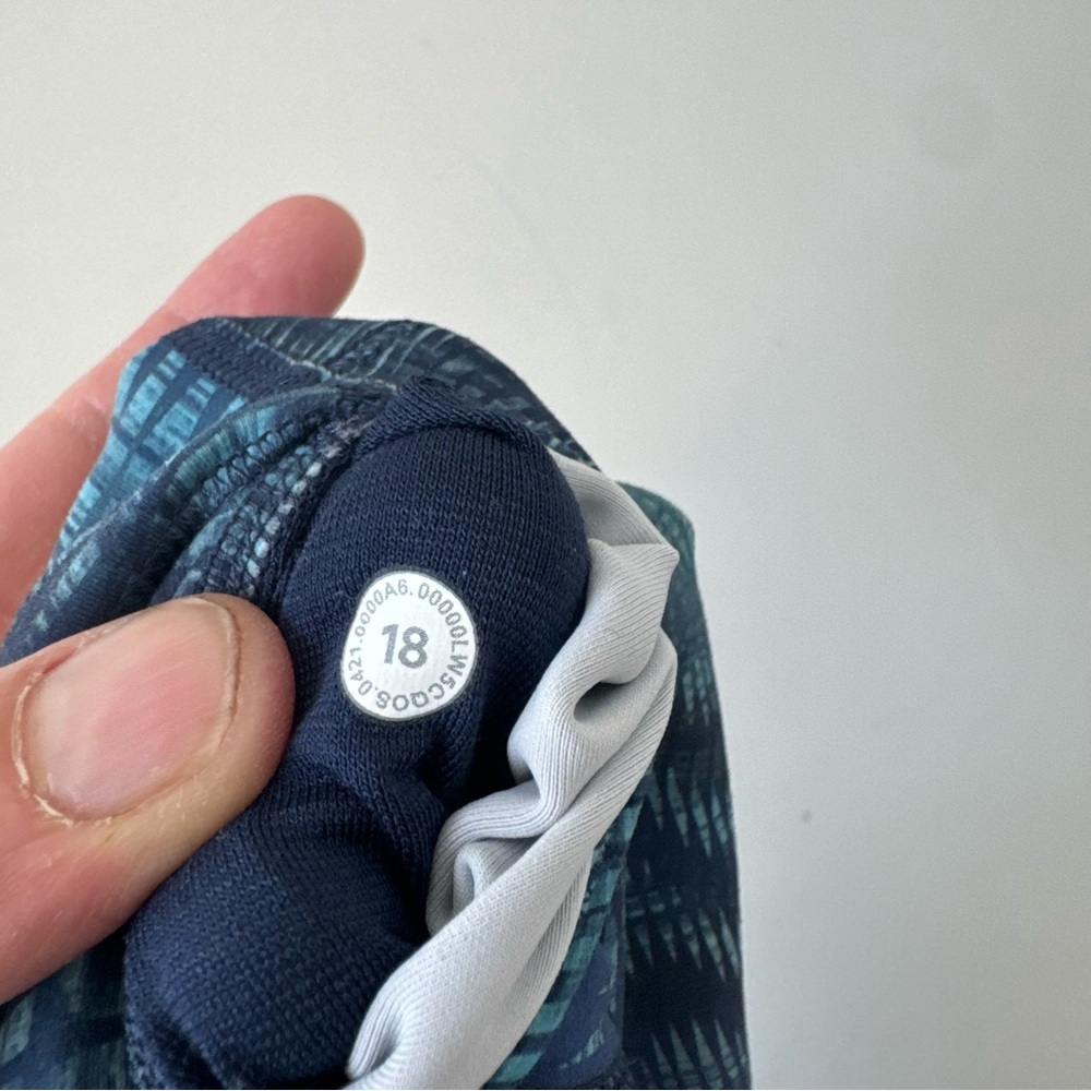 lululemon athletica Blue Multi-Pattern High-Rise capri leggings - Picture 9 of 9